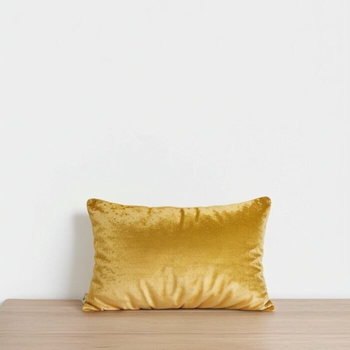 Poszewka na poduszkę Talik Velvet Rectangular – musztardowa