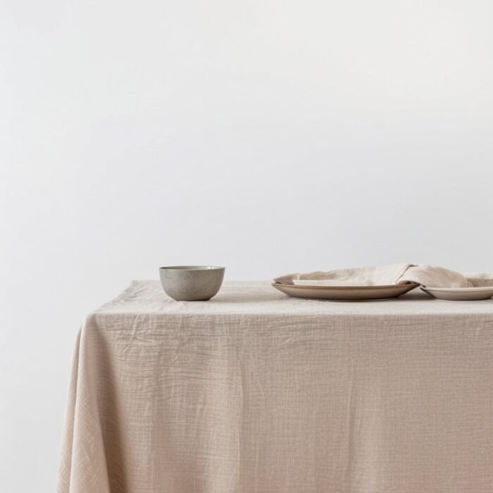 Obrus lniany - Cynamon