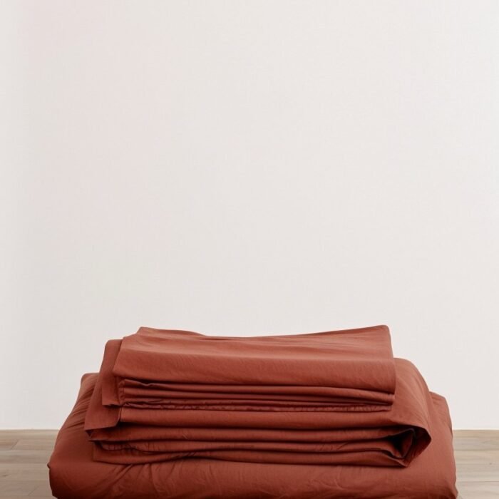 Komplet pościeli lnianej z poszewkami na poduszki - Sienna